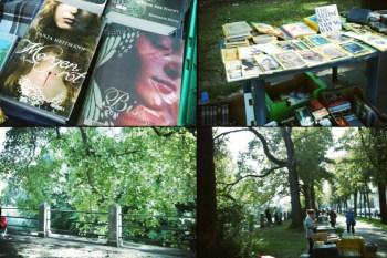 Schmökern auf der Isarpromenade